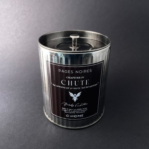 Bougie artisanale masculine – Pages Noires – Chapitre Chute – G-HOME
